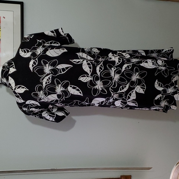 CLIO 2-piece outfit. Dress/Shirt Jacket. Black/White Floral. Sz. S. - Picture 3 of 11